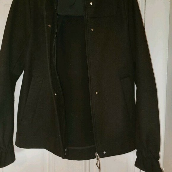 Lululemon Black Zip/Button Up Hooded Jacket - Picture 6 of 11